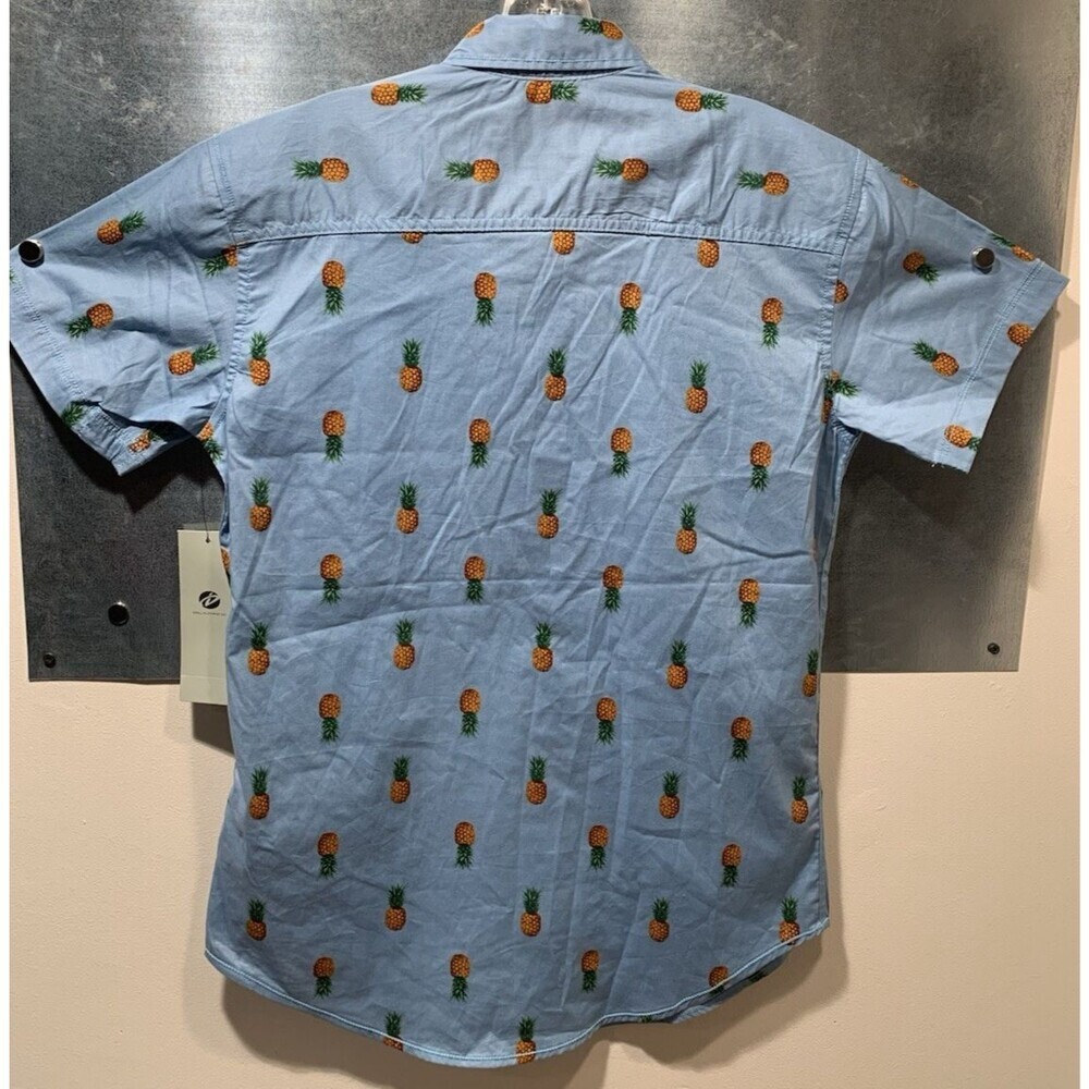 Drill Clothing Geometrix Peached Poplin Stretch S Pineapples NEW $52. Retail - Picture 5 of 16